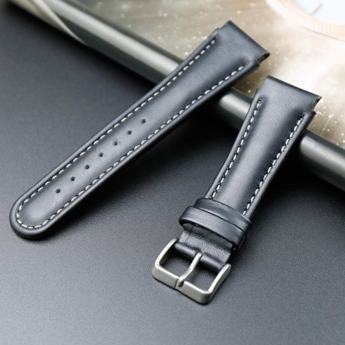 Men Leather Watch Strap Replacement for suunto x-Lander Military Watch Band Wrist Band