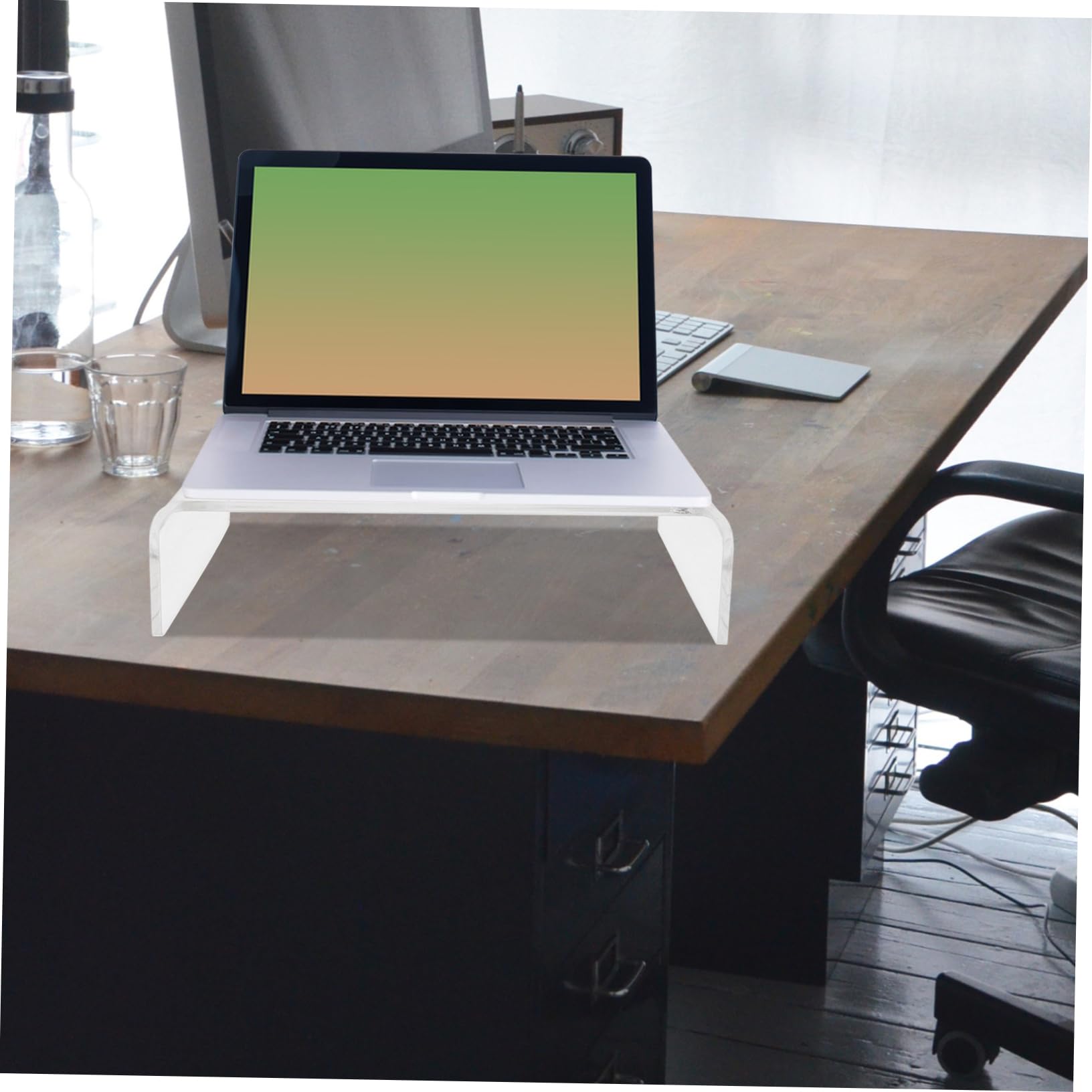 Rehausseur pour Écran D’ordinateur Transparent en Acrylique, Support