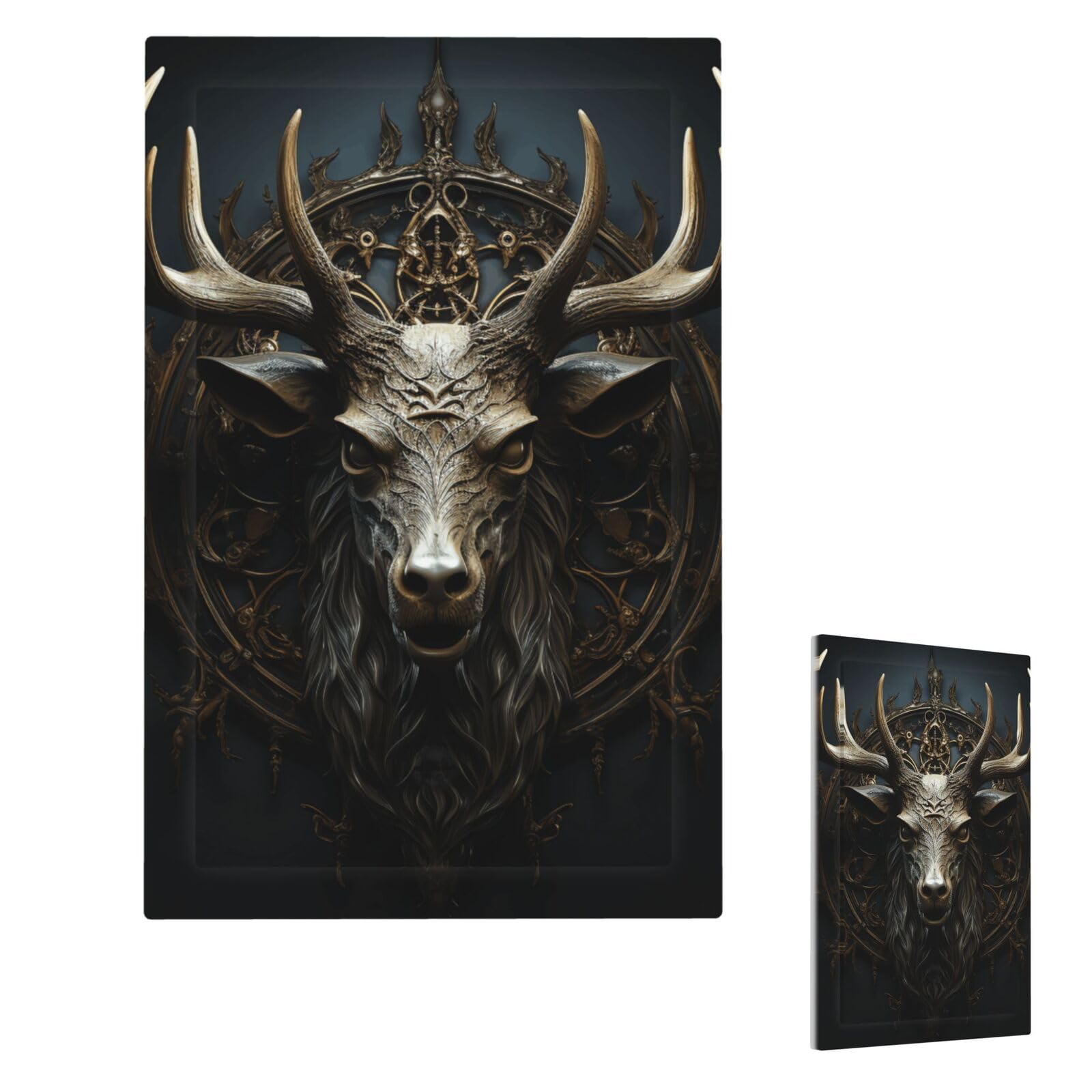 Fekiloot Single Blank Antlers Wall Plate Cover Modern Decorative 1 Gang Light Switch Cover Unbreakable Receptacle Outlet Covers For Living Room Bedroom Home Decor