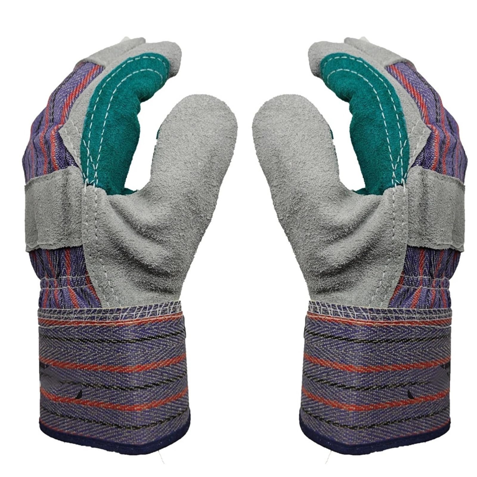 Genérico Compatible con guantes de soldadura de piel de vacuno 4244X.