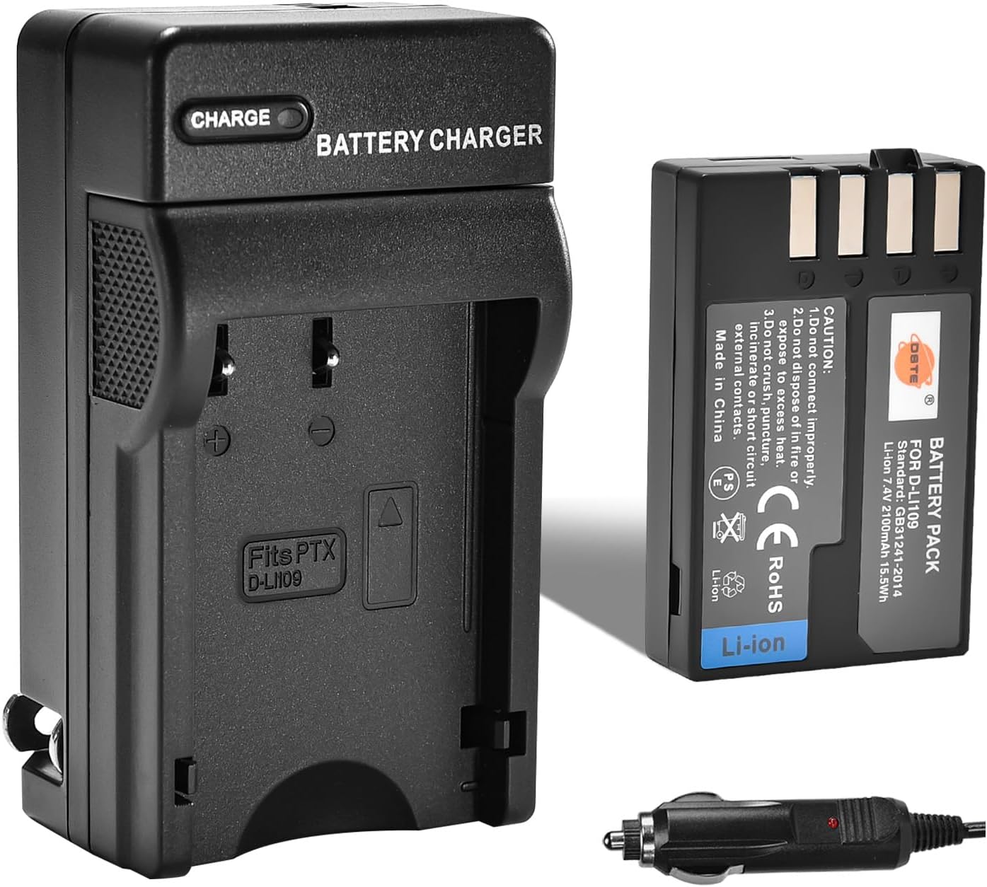 Caricatore USB-C per Pentax D-Li109 8,4V