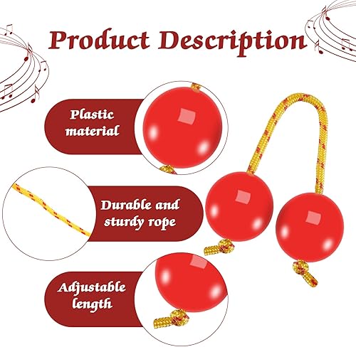 Miniatura 6 de EASTROCK 2 piezas de ritmos africanos Aslatua Shakers Kashaka musicales de percusión de una sola mano, instrumento Kashaka para adultos