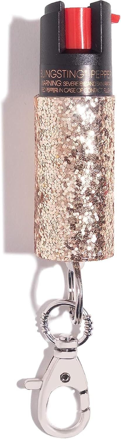 BLINGSTING Self Defense Kit - Pepper Spray With UV Dye & Personal Safety Alarm