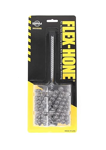 Miniatura 46 de Brush Research BC Flex Hone estándar para cilindros de freno, hidráulica y guías de válvulas, óxido de aluminio, 1-1/8 pulgadas de diámetro, grano