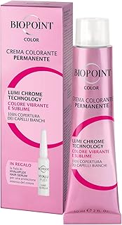 Biopoint Color Permanent Dye Cream with Hyaluplex Serum Ampoule, Hair Dye with Hyaluronic Acid, Nourishes, Moisturizes and…