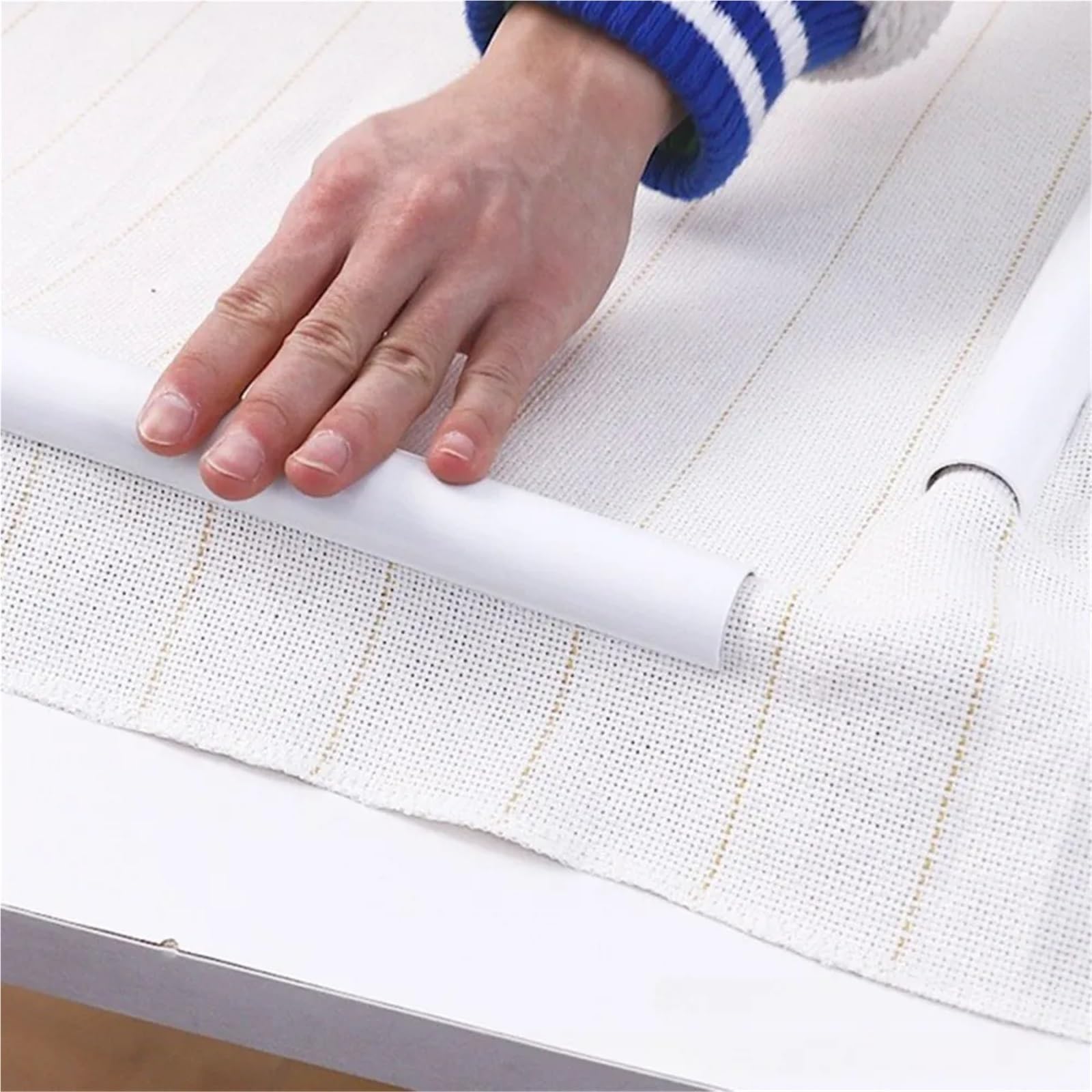 Telaio per punto croce, telaio in legno massello, supporto per realizzare tappeti con istruzioni (lingua italiana non garantita)