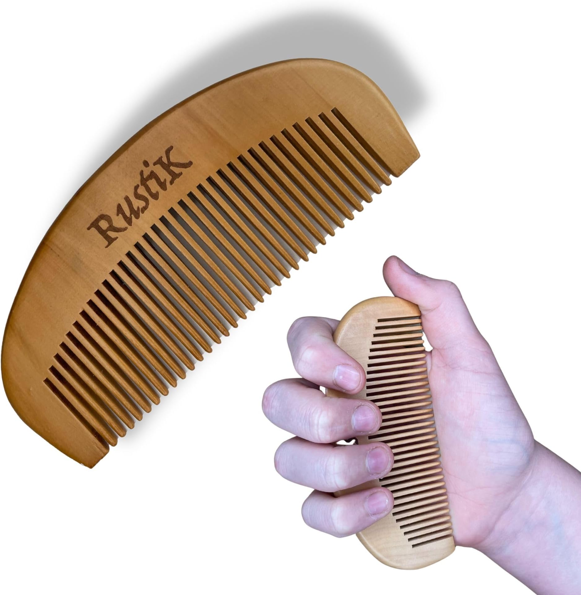 RustiK Labour/Birthing Comb , Natural Pain Relief, Splinter Free Pear Wood, Acupressure, Can be used with Anxiety or other Pain/Stress Situations.