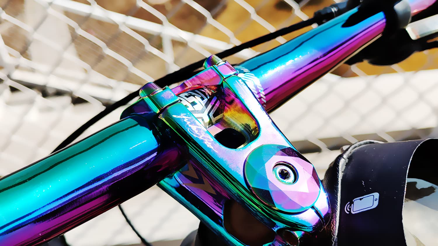 MTB Bicicletta Manubrio Colorato AM XC DH Downhill Bici da Corsa Manubrio Aumento Mountain Road Bike Arcobaleno Manubrio 31.8mm * 800mm
