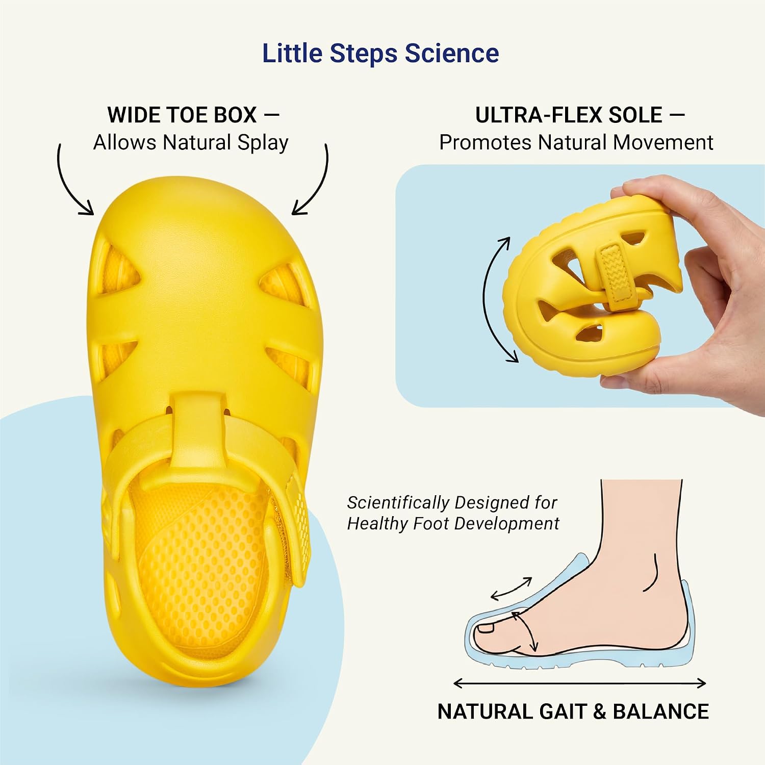 planone Toddler Fisherman Sandals for Boys Girls Closed Toe Water Shoes Adjustable Hook-and-Loop Lightweight Quick-Dry Flexible EVA Summer Sandals for Baby Toddler Kid