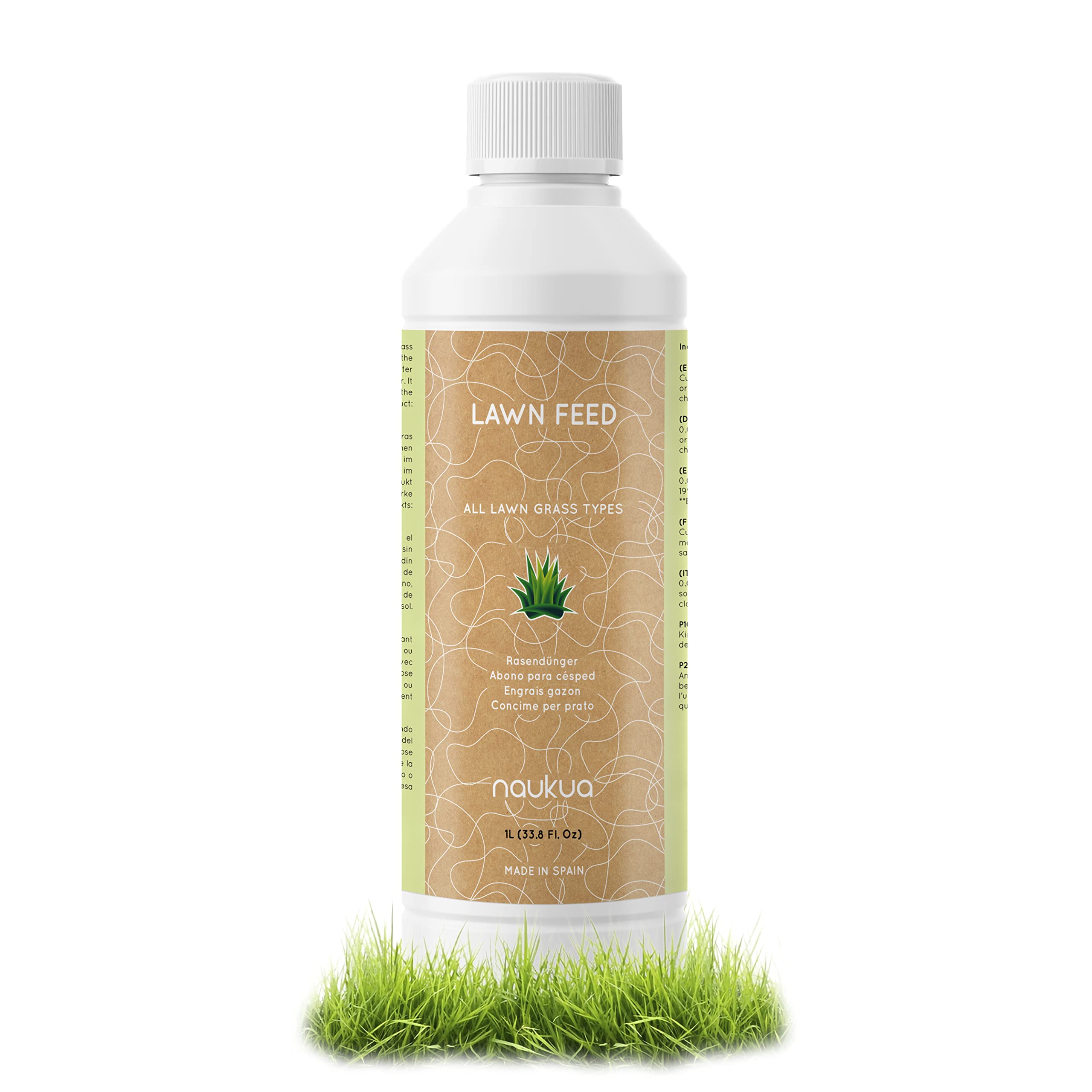 1L Lawn Feed - Winter/Spring Lawn Fertiliser - Yield 1000m2 surface - Greener, Healthier and More Resistant Lawn - Help your lawn in situations of stress, illness or lack of nutrients