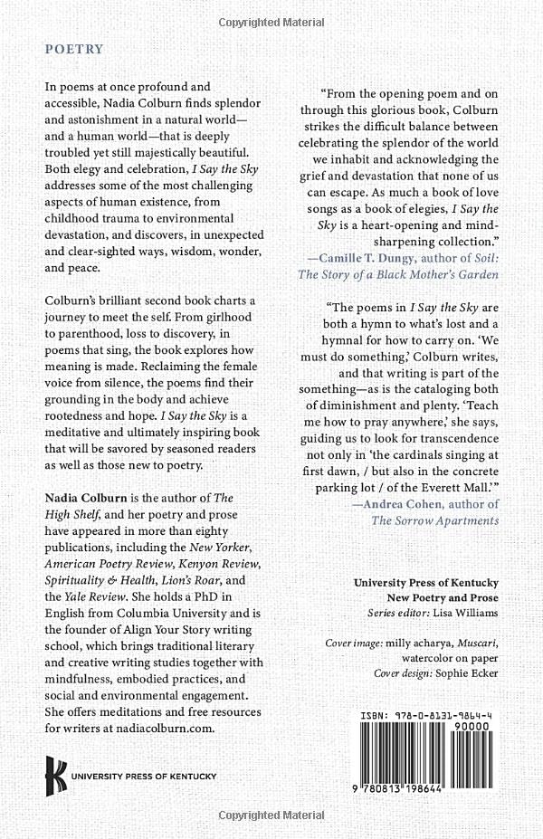 I Say the Sky: Poems (University Press of Kentucky New Poetry & Prose Series) - Image 2
