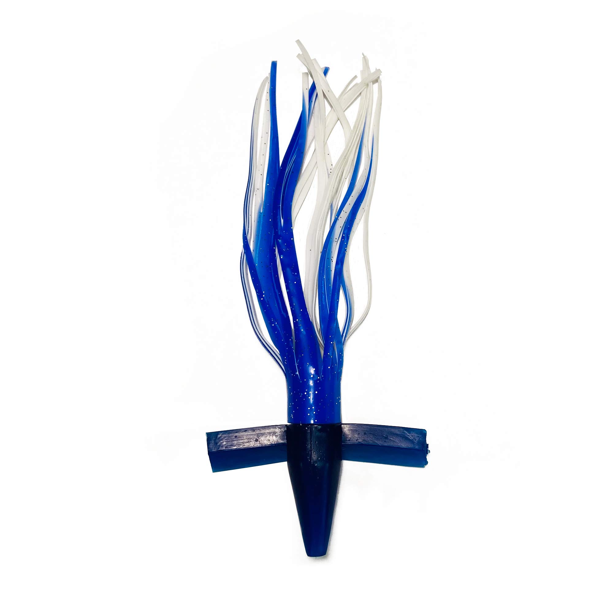 EatMyTackle Blue and White Bird Teaser for Saltwater Fishing - Trolling Lure
