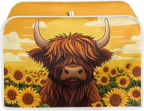 Miniatura 15 de ZFRXIGN Cubierta para tostadora de girasol de pollo con ranura ancha de 2 rebanadas, fundas para electrodomésticos pequeños, lavables a máquina,