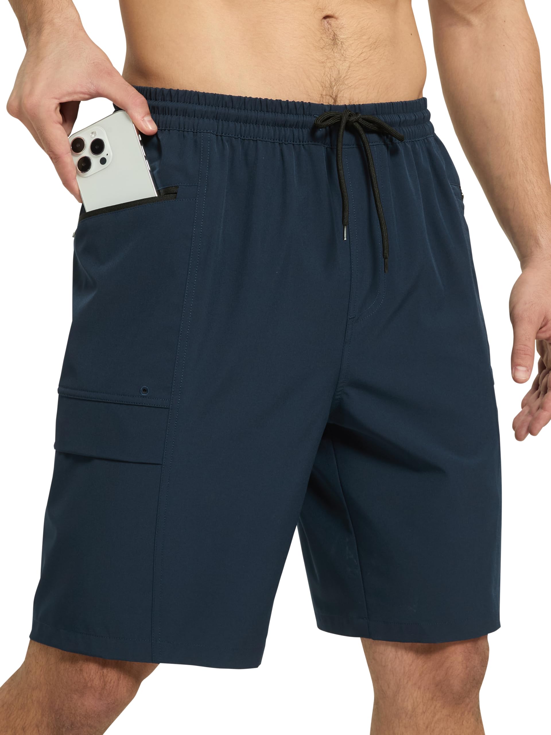 Arcweg Cargo Badehose Herren Badeshorts Männer mit Mesh-Futter Schnelltrocknende Boardshorts mit 4 Taschen (Reißverschluss & Klett) Robust für Strand, Angeln & Outdoor-Abenteuer
