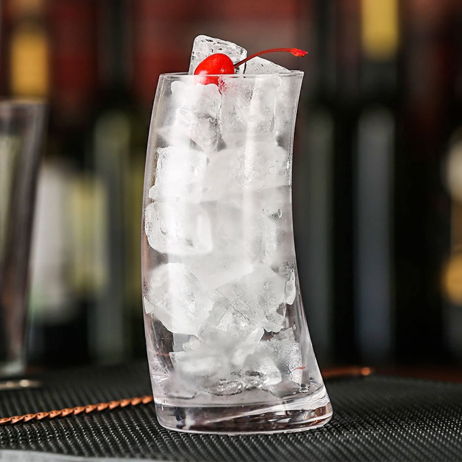 Glas-Kaffeetassen, kreative Trinkgläser, Cocktailglas, Segelboot-Form, Glas-Trinkgläser für Wasser, Bier, Wein, Whiskey, Cocktails, Kaffeetassen (Farbe: B)