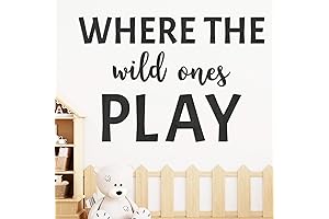 Playroom Wall Decor: 'Where the Wild Ones Play'