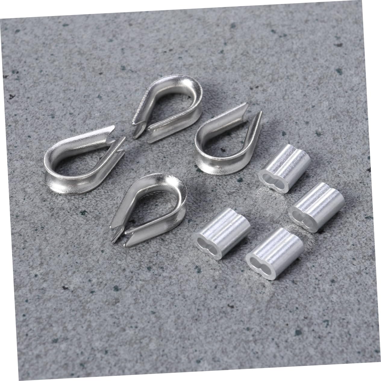 CIYODO 110 1 Cable Clip Wire Fitting Cable Collar Wire Sleeves Cable Crimps Silver