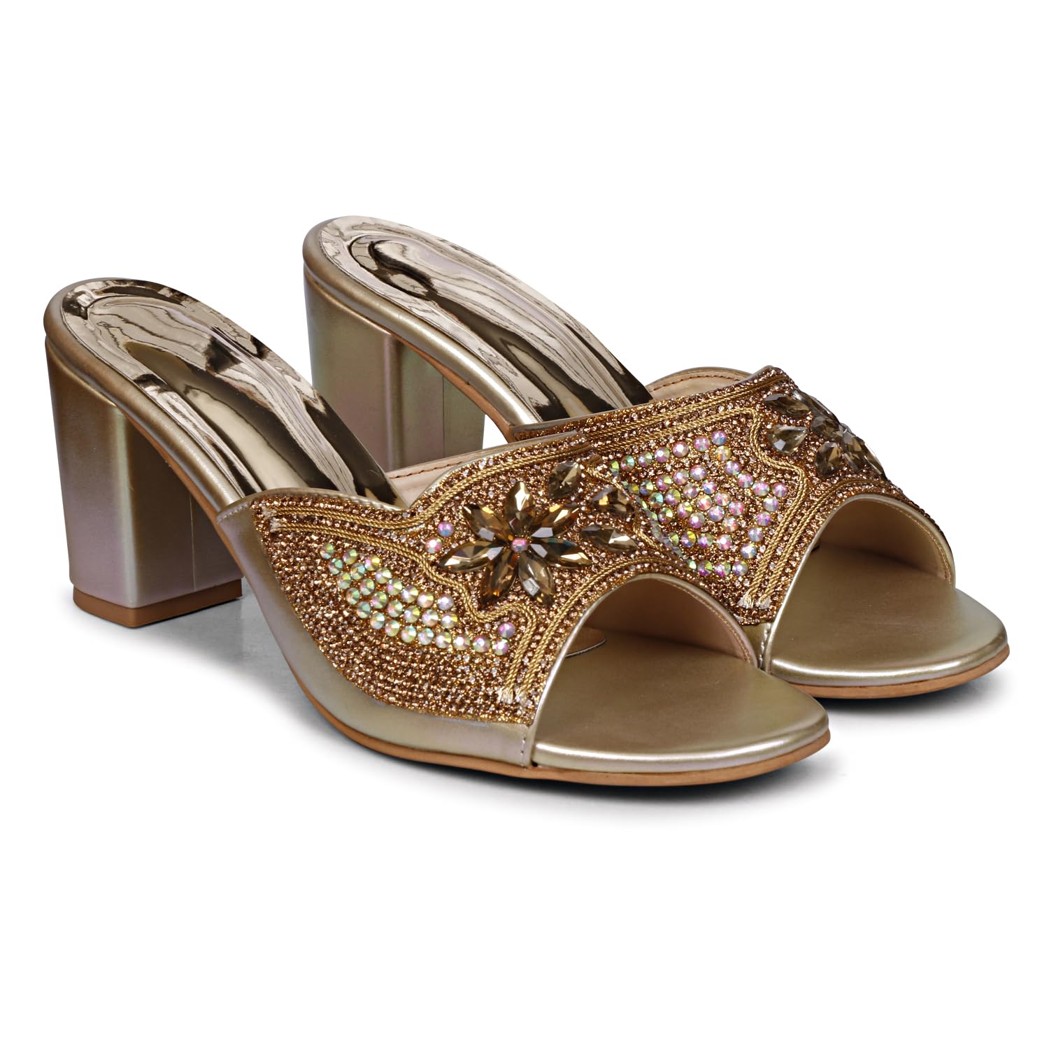 DB Cooper Fancy Wedding Embroidery Wedges Heel Sandal For Women & Girls | Stylish Embellished Wedding Footwear Sandals (4) (B0CZJH921B) Amazon Price History, Amazon Price Tracker