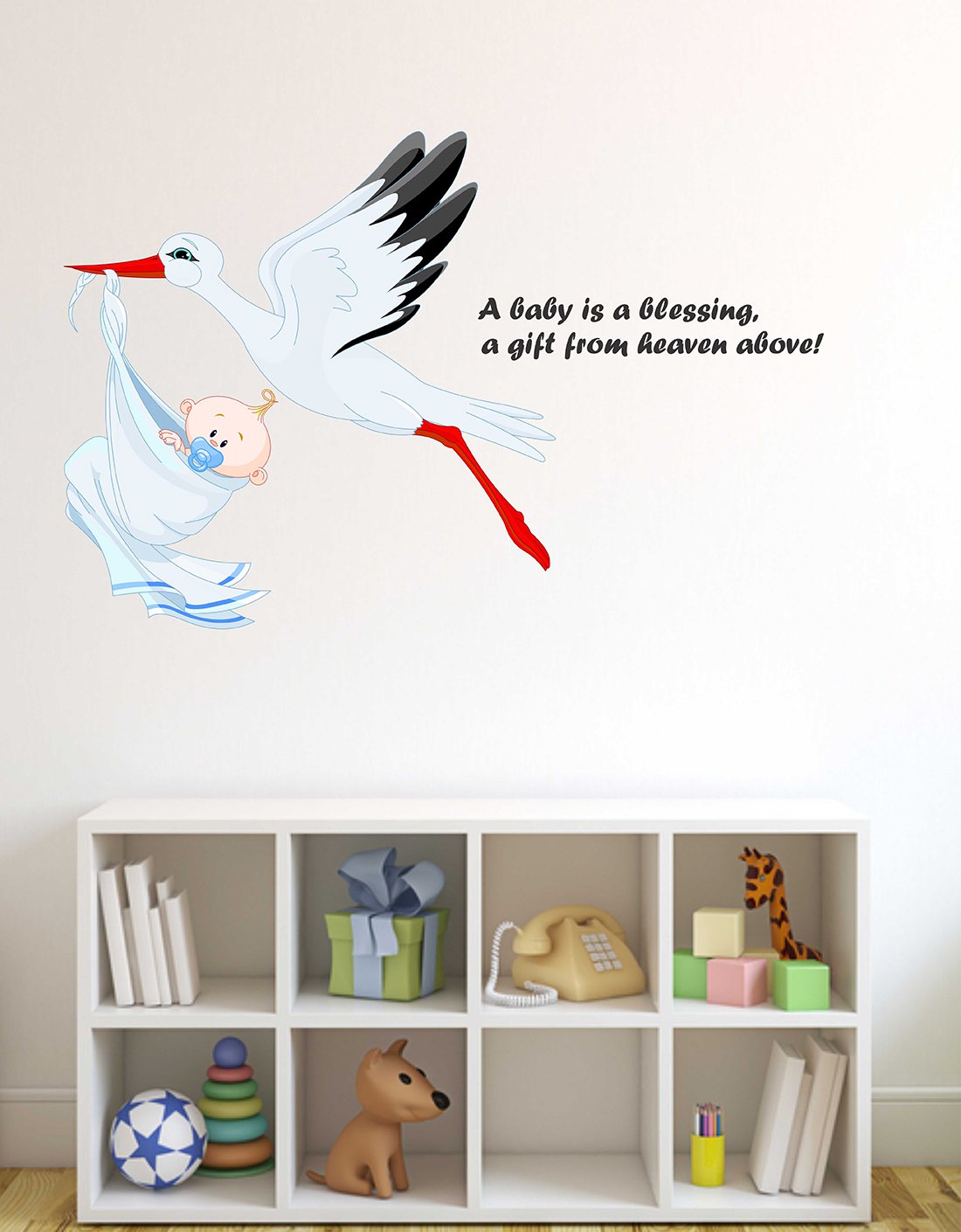 Wallstick " Cute Baby " wallstickers (Vinyl 100 cm x 65 cm) Amazon.in