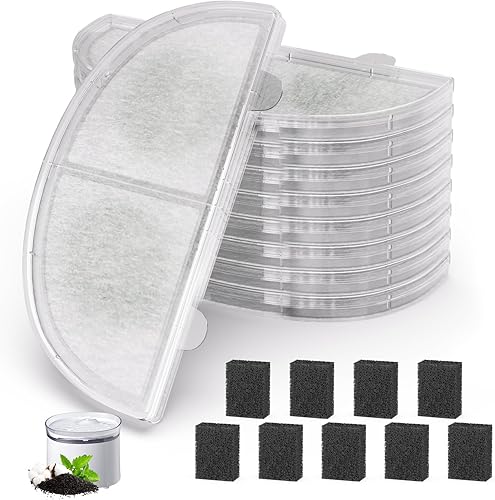 Paquete de 3 filtros de fuente de agua para gatos, filtros de repuesto para bombas inalámbricas WF20CF20, fuente de agua para gatos, dispensador de