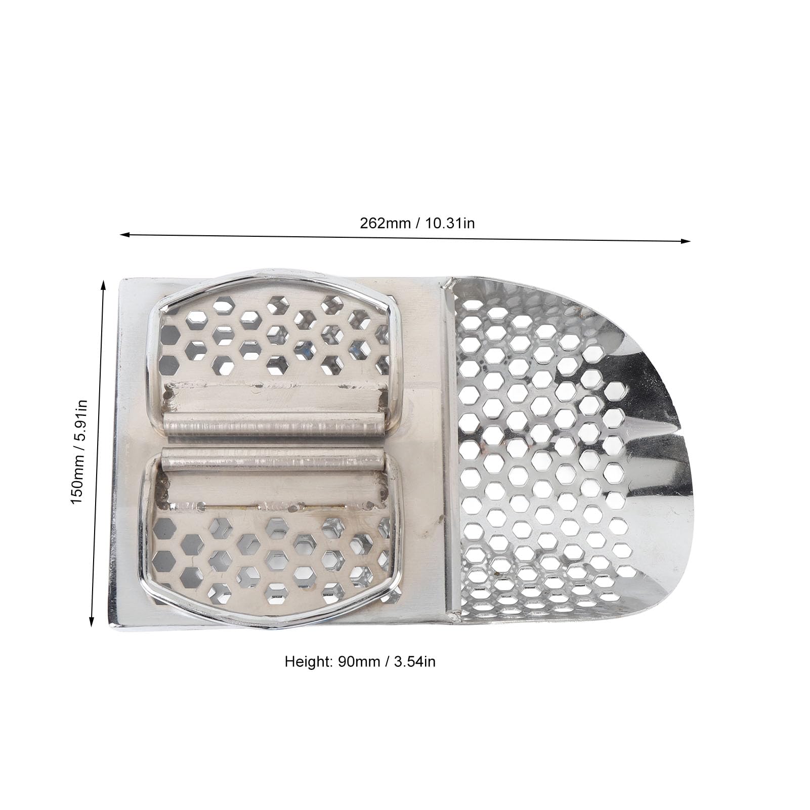 Asixxsix Pala Detectora de Metales, Pala Tamiz de de Acero Inoxidable con Orificios para Tamiz y Plegable para Accesorios de Detección de Metales en la Playa