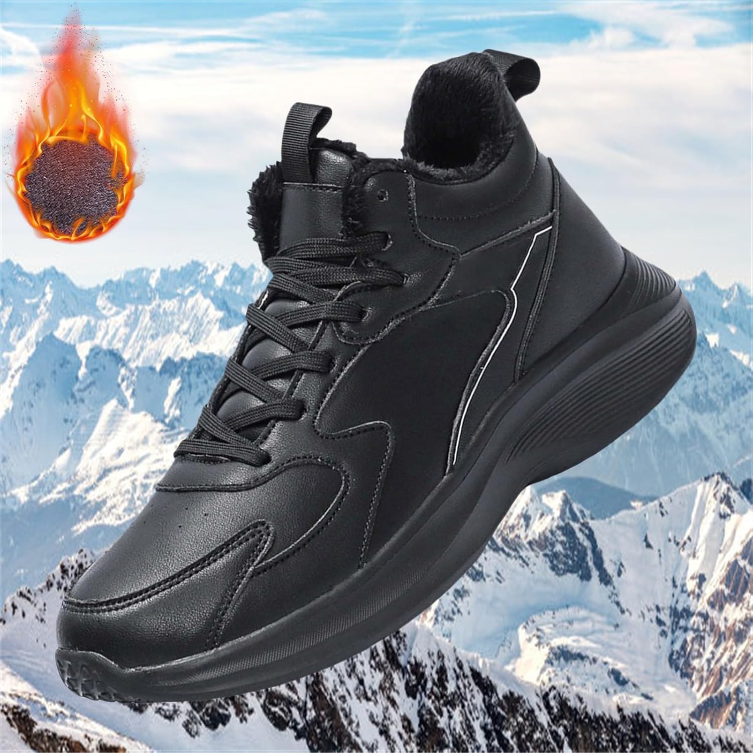 Herren Winterschuhe Mit Fleece – Non-slip, Leicht, Für Outdoor & Alltag