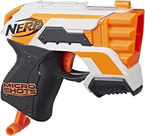 Miniatura 9 de NERF MicroShots - Paquete de 6 blásters – 6 mini lanzadores de élite de alimentación de dardos y 6 dardos oficiales de élite – niños, adolescentes y