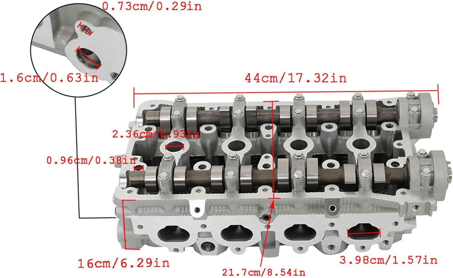 GXYWADY Complete Cylinder Head Assembly Replacement for Chevy Aveo 1.6 2004 2005 2006 2007 DOHC 16V 96446922 96389035