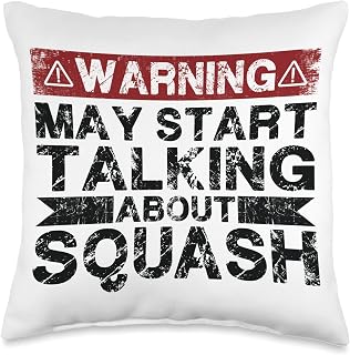 Warning May Start Talking About Squash Throw Pillow