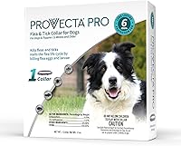 Provecta PRO Flea & Tick Collar for Dogs - 6 Months Waterproof Protection, Breakaway Buckle, Full-Body Flea Tick Mosquito Shield