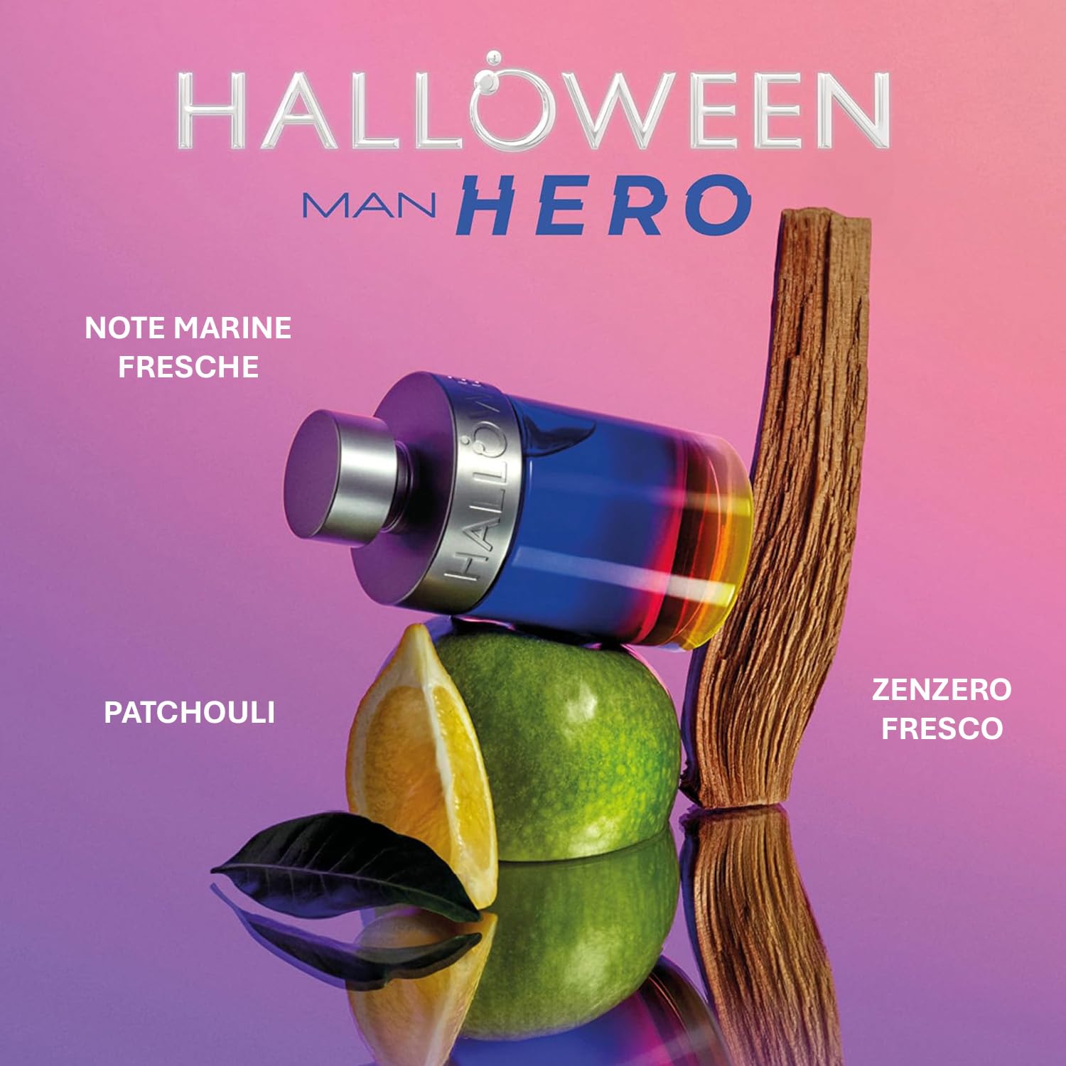 Halloween Man Hero, Eau de Toilette da Uomo, Profumo Uomo con Fragranza Acquatica Boscosa Alle Note di Lavanda, Accordo Marino e Acquaflora, Ottimo come Regalo Uomo, Profumo da Uomo 125ml con Spray