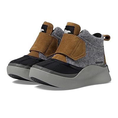 SOREL Kids Childrens Out N About IV Strap WP (Toddler/Little Kid) Kids Shoes Taffy/Black