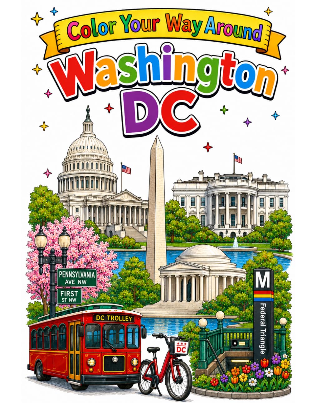Color Your Way Around Washington, D.C.