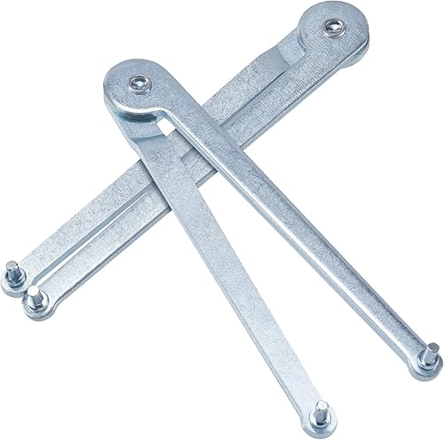 Miniatura 1 de HINZIC Llave de amoladora angular ajustable universal de 0.157 in, 2 alicates con agujeros perforados para almohadillas de respaldo en amoladora