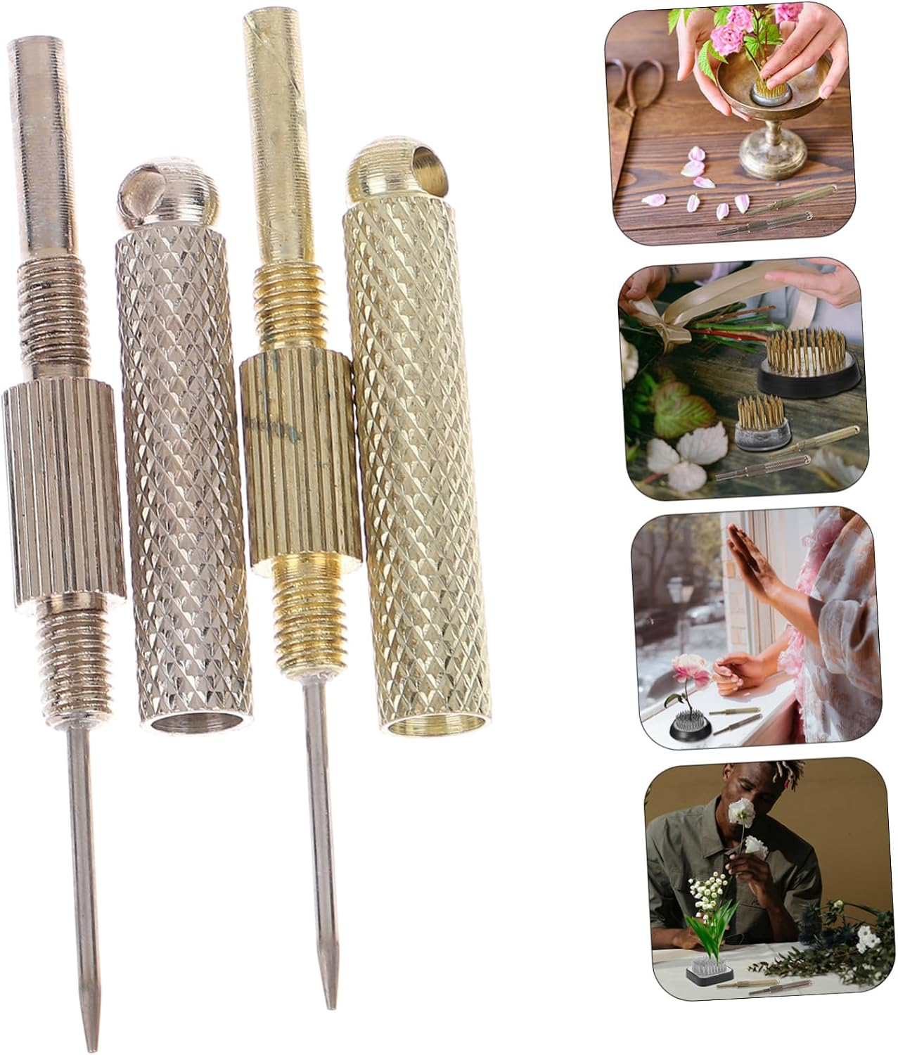 ULDIGI 2Pcs Kenzan Needle Straighteners for Floral Arranging Maintenance Tools for Cleaning and Repairing Ikebana Pins Essential Accessories for Flower Arrangement Process