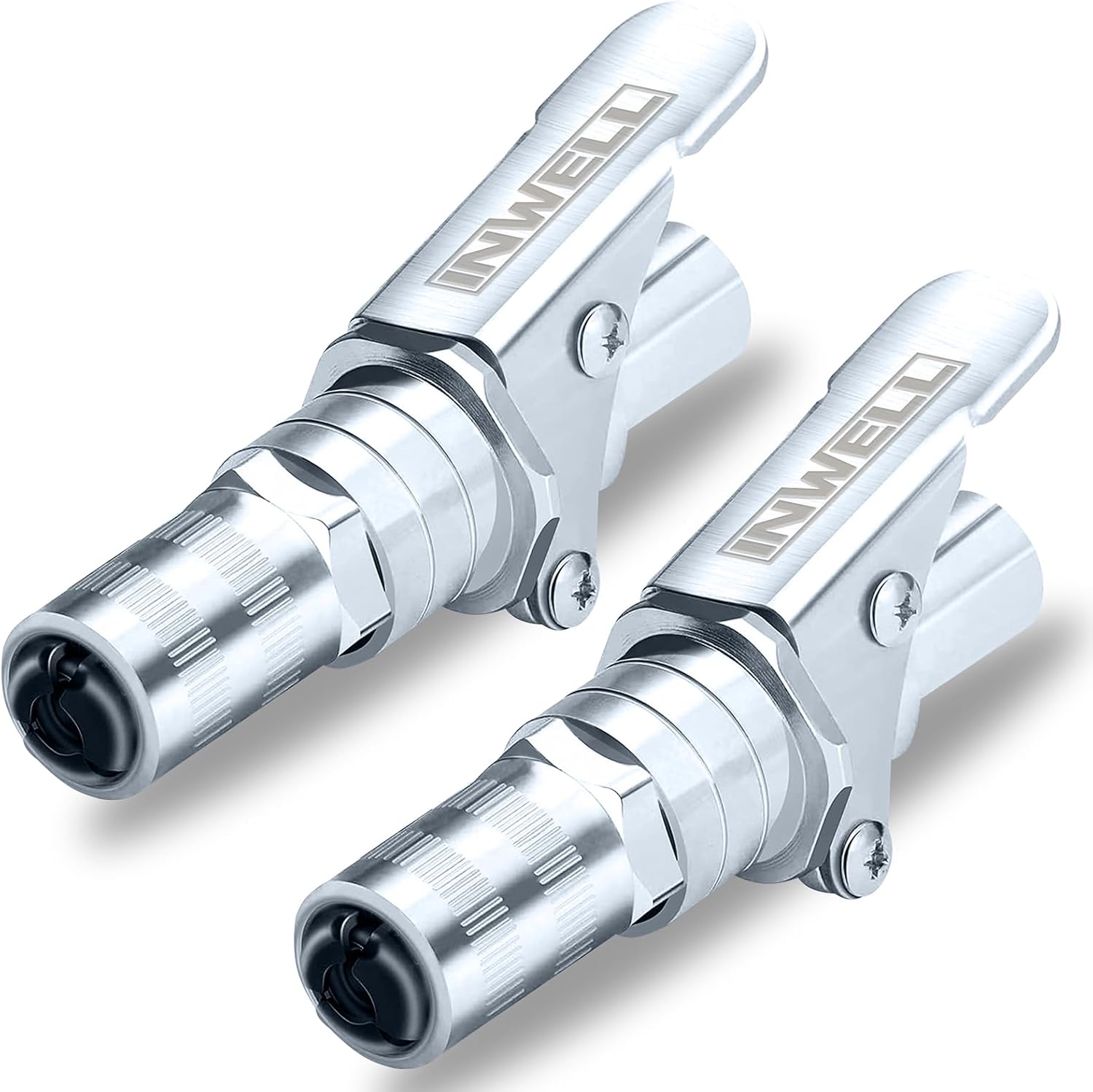 Inwell Locking Grease Gun Coupler (2 PC),Duty Quick Release Grease Couplers,18mm