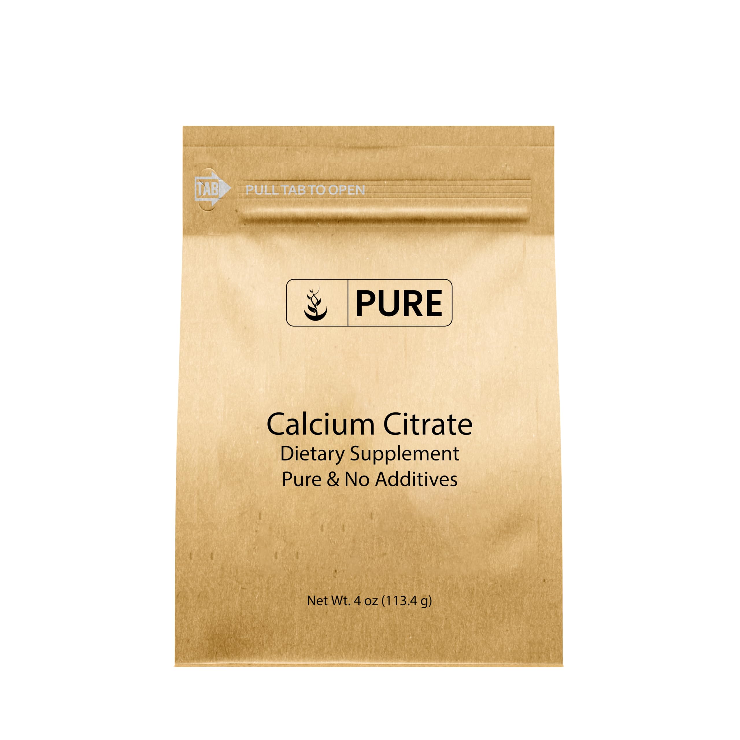 Pure Original Ingredients, Calcium Citrate, 4 Oz 4 Ounce (Pack of 1)