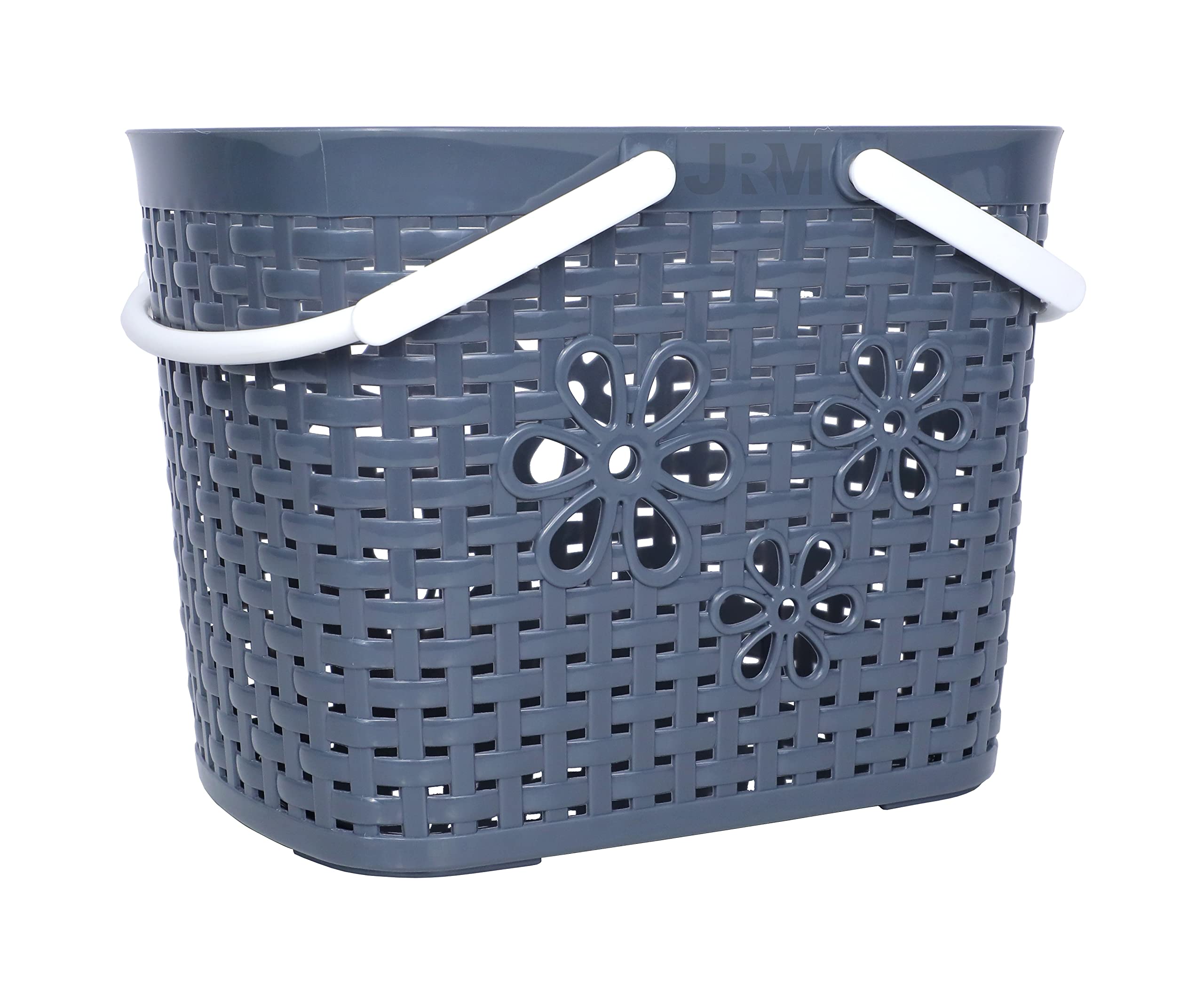 JRMs Plastic Organizer Storage Baskets with Handles, Shower Caddy Portable Bins Organizer for Bathroom and kitchen (Grey) (B09SLR5JKG) Amazon Price History, Amazon Price Tracker