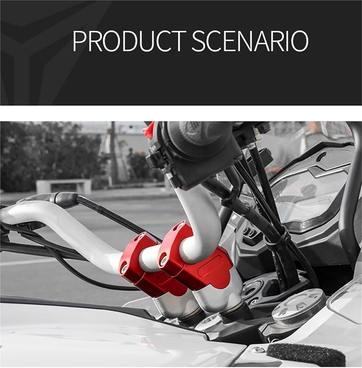 に適合するNTV650 NTV 650 ドーヴィル 700 バラデロ XL125 用 オートバイ ハンドルバーライザー バーマウント