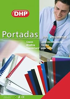 Pack de 100 Portadas para Encuadernar de PVC, Opaca, Formato A4, 0,18 mm de Grosor, Rojo
