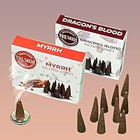 Vista 60 de TRUMIRI Incense Cones - Combo Pack of 20 Cone Incense - 10 Nag Champa + 10 Palo Santo - Insence Cones - Incense Cones Scented - Cone Incense Scents