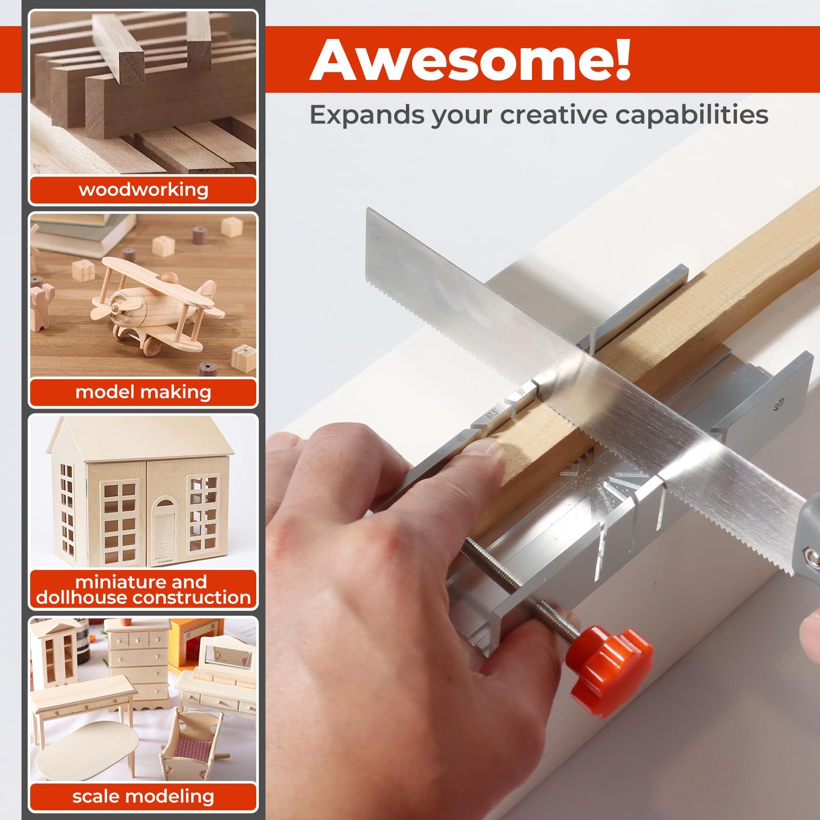 Miter Box & Saw Set - 45/67.5/90° Precision -7 Miter Box & Saw Set - 45/67.5/90° Precision -7