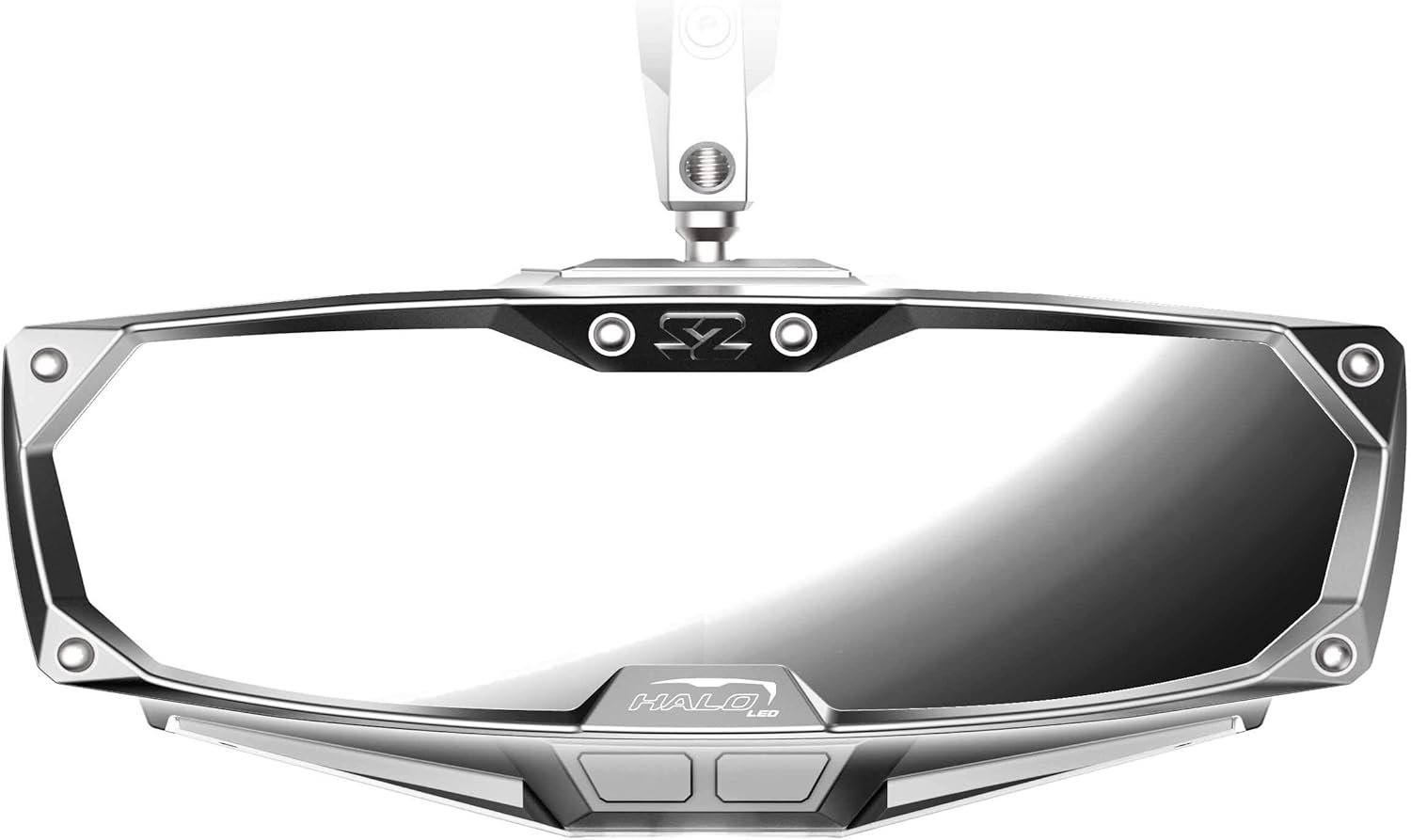 Seizmik Halo-RA LED Rear View Mirror Compatible with Polaris RZR Pro XP/Turbo R (2020-2025) UTV Models | Light Up Rear View Mirror | Cast Aluminum Bezel
