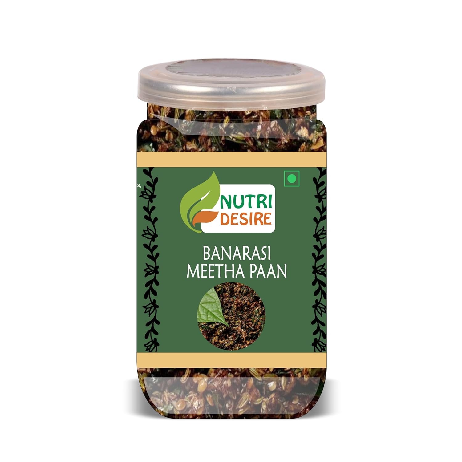 NUTRI DESIRE Banarasi Meetha Mouth Freshener 300 Gram Airtight Container