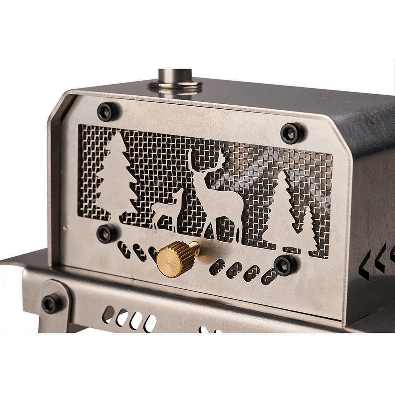 Poêle à Bois, Portable, Pliable, En Acier Inoxydable, Pour Tente