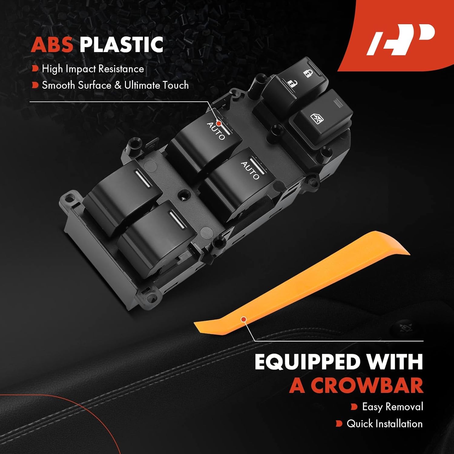 A-Premium Master Power Window Switch Compatible with Acura TSX 2011 2012 2013 2014, Front Left Driver Side