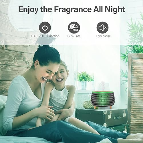 Miniatura 7 de Diffuserlove Difusores de aceites esenciales 400ML difusor de aire de aromaterapia para el hogar, dormitorio, oficina, habitación, difusor de aroma