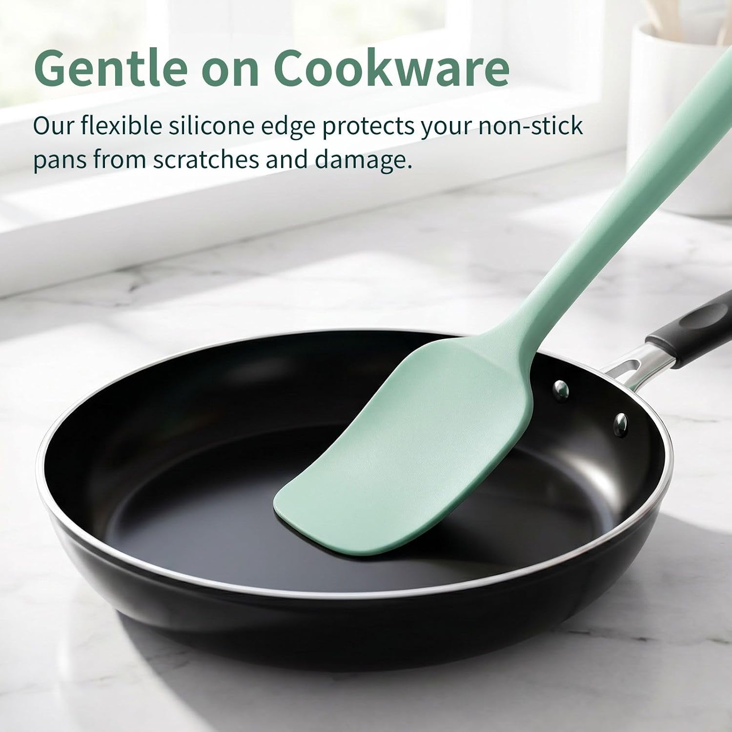 Silicone Spatulas 7Pcs, 8.2 Inch Small Spoon Spatula Set, BPA-Free