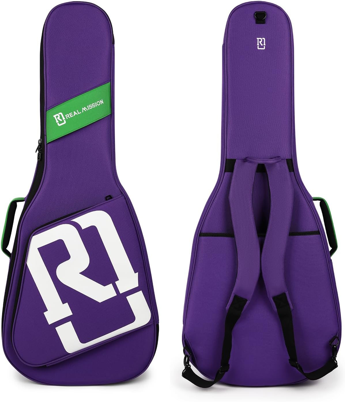 Electric Guitar Gig Bag, Acoustic Guitar Gig Bag with Thicik Padding, Backpack Electric Guitar Bag (Purple, Acoustic)