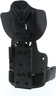 Safariland 6004Ufa & 568BL On Single Strap Leg Shroud W/Qls 22 Receiver, Plain Right Hand, Black